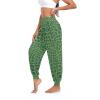 Aflyko Women Dance Pants Green Alligator Skin Boho Trousers Yoga Sweatpants Casual Sportwear Relaxed Fit Workout Harem Athletic Pants, L view 3