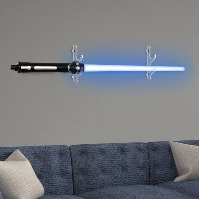 GUIIYLGG lightsaber stand wall mount Clear Plexiglass Display Rack Katana Holder Swords light saber wall mount holder Wand Wakizashi Display Hanger 2-Tier