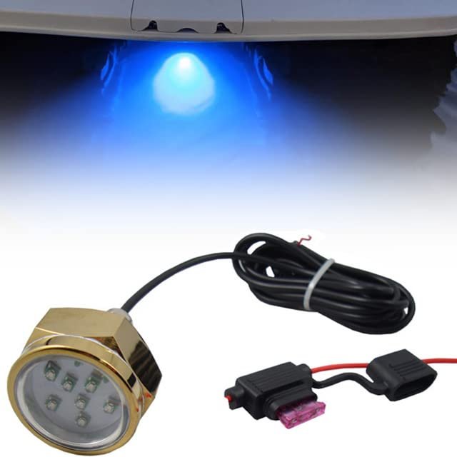 NJSBYL 27W Blue LED Boats Under Water Drain Plug Lights Navigation Light for Boating Underwater Trailer Spot Spotlights Flood Fishing Light Attractants Drain Plug Lamps
