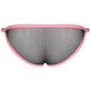 POGINO Men's Mesh Sheer Bulge Pouch Briefs Thongs Panties See-Through T-Back Low Rise G-String Underwear Pink view 3
