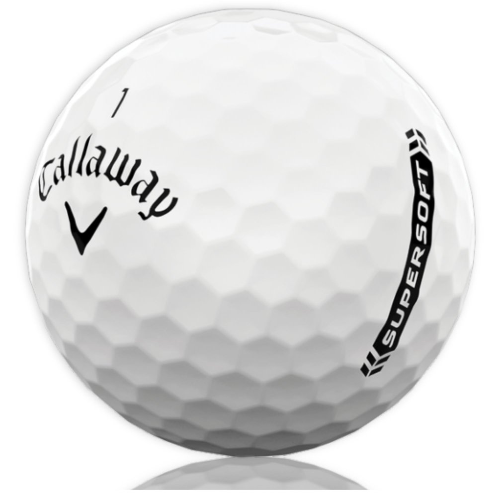 Golf Ball Monkey Cheap Recycled for Callaway Supersoft Golf Balls Bulk - Used Super Soft for Callaway Golfballs for Men & Women (50-5A/Mint, White)