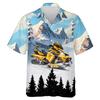228CLOSET Snowmoblie Hawaiian Shirt for Men - Snowmachine Button Down Shirt Men, Mens Hawaiian Shirt Set 27 Size 3XL view 1
