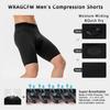 WRAGCFM Men's Compression Shorts with Pockets Running Workout Athletic Active Underwear Shorts view 2