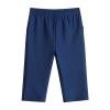 Modest Swimsuits for Girls Muslim Islamic Burkini Short Sleeve Skirted Top Capri Pants Swimming Cap Three Piece Rash Guard Set Floral Print Bathing Suit Sun Protection Swimming Blue 9-10Y view 4