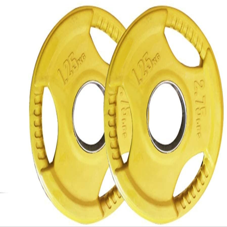 Flexibility Weight Plate Fits Olympic Barbell Standard 2 Inch Hole Home Gym Weights Hand Bumper Plate for Bodybuilding Fitness Home Sports Balance