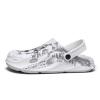 Zonkacen Men's Women's Closed Toe Graffiti Anti Slip Breathable Garden Clogs for Outdoor Sport Beach River Sea Surfing Fishing Aqua Wading White 10 Men/11.5 Women view 2