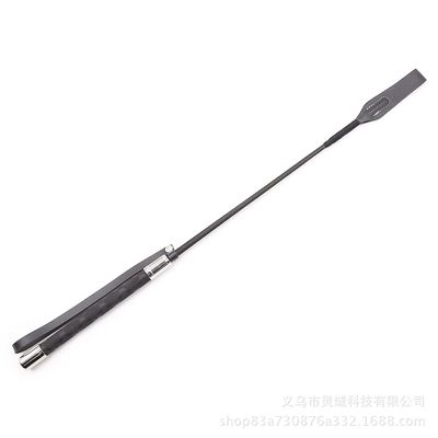 JiaNisAdrA Short Horsewhip Metal Accessory Silicone Whip 19.7 inchesWhip Horse Riding Crop, Role-Playing Props