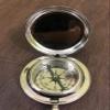 Compass Handmade Silver Compass Push Button Compass Brass Pocket Compass Classic Size Compass Navigational Vintage Nautical Compass view 4