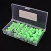 100pcs Oval Soft Plastic Luminous Glow Fishing Bead Fishing Lures Tackle Box view 1