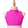 Aislor Big Girls Kids Mock Neck Criss-Cross Back Crop Tops Bra Athletic Dance Sports Activewear Hot Pink 12 Years view 3