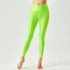 Sxiwei Woman's Oil Silk Hollow Out Opaque Tights Pantyhose Suspender Thigh High Stockings Pants Fluorescent Green Footed Large view 4