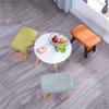 TATSEN Fashion Simple Footstool Upholstered Low Stools Small Bench Footstool Step Stool Wooden Footrest Change Shoes Strong and Durable (Color : B) view 2