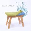 TATSEN Fashion Simple Footstool Upholstered Low Stools Small Bench Footstool Step Stool Wooden Footrest Change Shoes Strong and Durable (Color : B) view 4