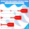 Trader 2 Pack Boat Canoe Paddles Telescoping Collapsible Oar Aluminum 21.3-41.7 in Kayak Paddles Adjustable Length for Kayak Inflatable Dinghy Water Sport Boat Accessories(Red) view 2