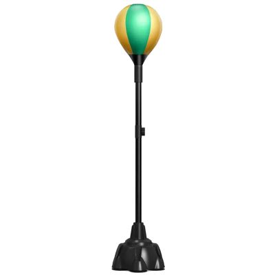 INKCOR Adjustable Height Boxing Ball, Reflex Punching Bag with Stand, Fitness Striking Ball for Adults & Teenagers, Boxing Equipment (Color : Green)
