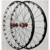 ZECHAO 26/27.5in Mountain Bike Wheel Set,Front Rear Bike Wheel CNC Rims Disc Brake Wheel Bearing Hub 24 Holes 7-11 Speed Wheelset (Color : Red, Size : 27.5inch) view 1