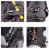 BUTXET Scuba Buoyancy Control Device with Airway and LP Hose, Scuba Training BCD with Two-Piece Backplate & Two-Piece of OPRV, 840D Nylon with Urethane (Size : Small) view 3