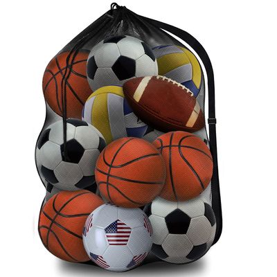 Labreccos Heavy Duty Mesh Ball Bag 30x40 Sports Equipment Organizer