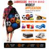 Labreccos Heavy Duty Mesh Ball Bag 30x40 Sports Equipment Organizer view 4