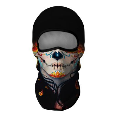 Skull Face Mask, Balaclava, Neck Gaiter, UV Sun Protection,Motorcycle Ski Scarf Fishing for Men (GR)