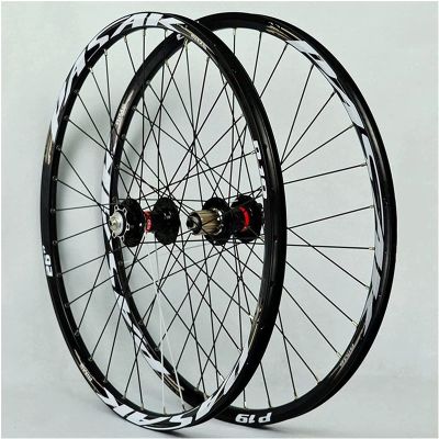 ZECHAO 26/27.5/29inch Mountain Wheelset,Mountain Bike Wheel Double Walled Alloy Rim QR 7-11 Speed Cassette Hub Disc Brake Wheelset (Size : 29inch)