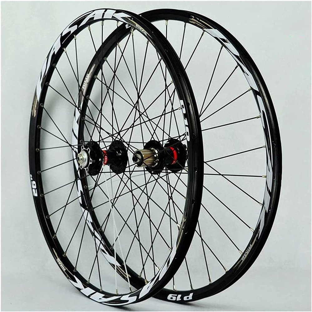 ZECHAO 26/27.5/29inch Mountain Wheelset,Mountain Bike Wheel Double Walled Alloy Rim QR 7-11 Speed Cassette Hub Disc Brake Wheelset (Size : 29inch)