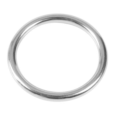 25/30/35/40/45/50mm Inside Diameter Metal Round Rings for Camping Belt , Smoothing Welded 304 Stainless Steel O hoop Welded Round Rings , Dog Leashes , Hardware(Wire diameter 5mm*Inner diameter 40mm)