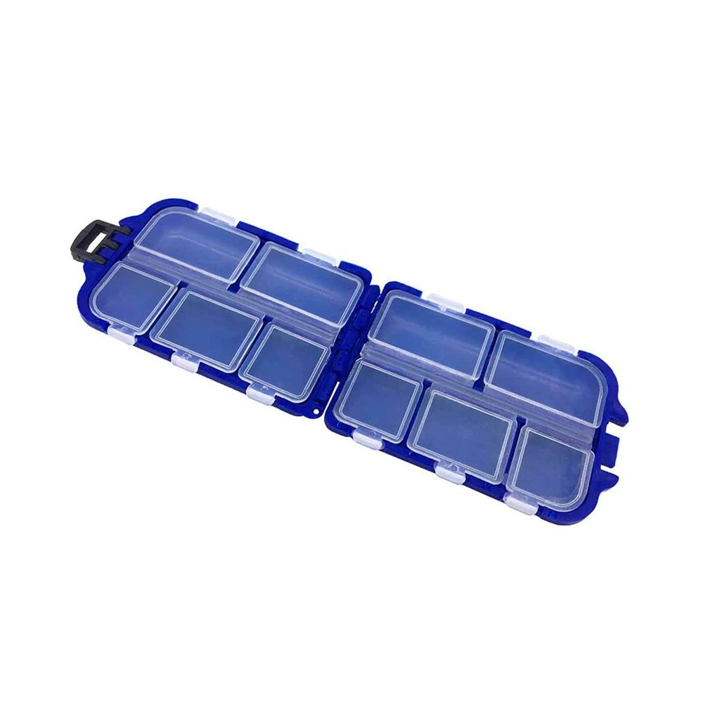 Storage Boxes and Trays Fishing Lure Boxes Bait Storage Case Fishing Tackle Storage Trays Hooks Organizer Fly Fishing Accessory with Removable Divider