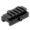 LONSEL Picatinny Riser Mount, Low Profile Rail Riser Mounts Adaptor with QD Lever Lock Quick Release & 5 Slots Picatinny Rails for Scope Rings Optics Sights, 1/2" H x 2.5''L (1 Pack) view 2