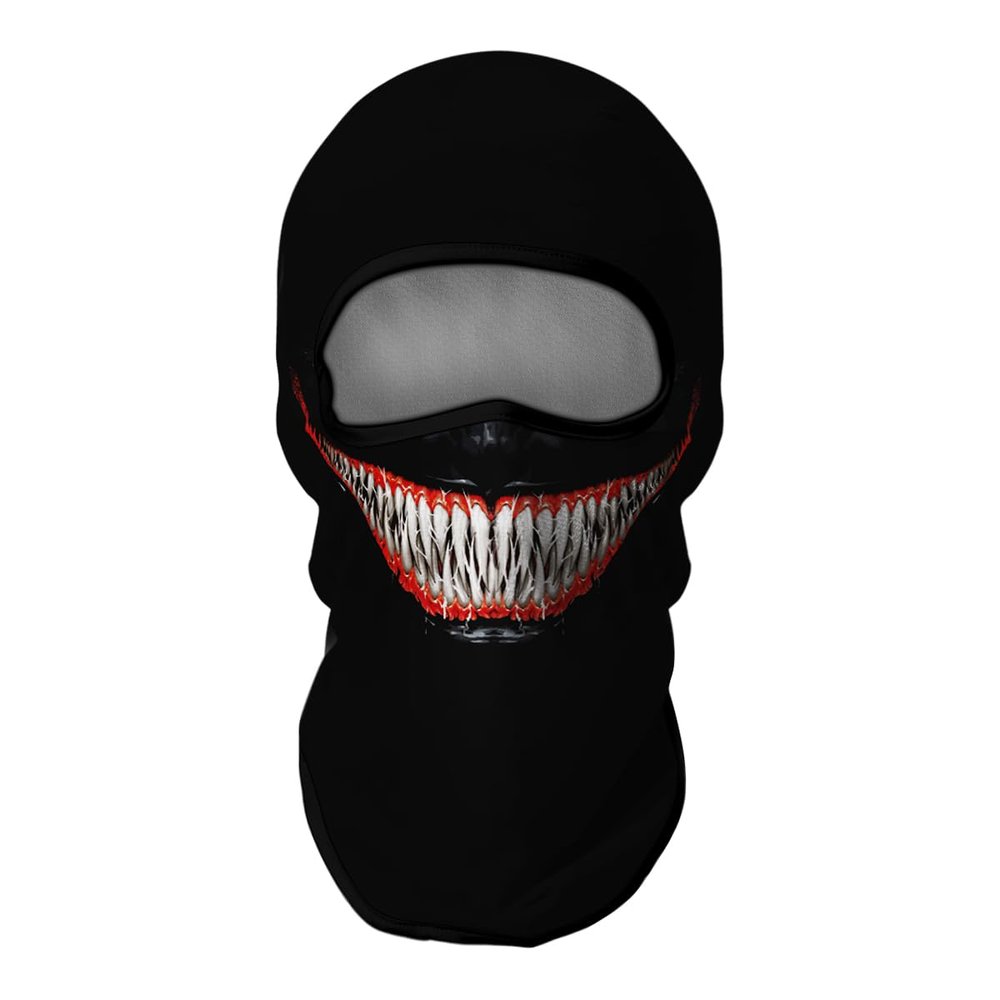 Skull Face Mask, Balaclava, Neck Gaiter, UV Sun Protection,Motorcycle Ski Scarf Fishing for Men (V)
