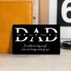 KEMEILA Engraved Wallet Insert Card, Custom Metal Name Card for Dad, Anniversary Wallet Card for Man, Christmas Birthday Gift for Him, Fathers Day Gift for Father view 1