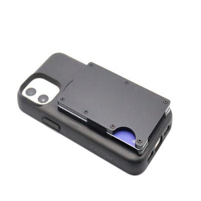 DesignUniverse Compatible with QuadLock Credit Card Wallet, Black, RFID Blocking, Adults, Everyday Use, Aluminum, Credit Card Holder, Wallet