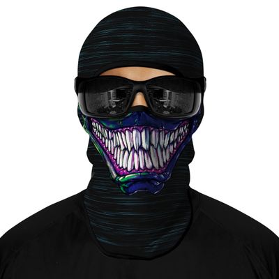 Skull Face Mask, Balaclava, Neck Gaiter, UV Sun Protection,Motorcycle Ski Scarf Fishing for Men (ST)