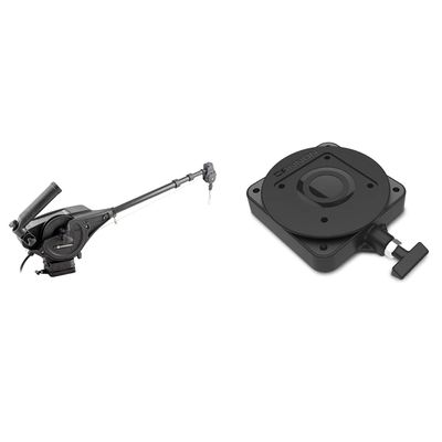 Cannon 1902305 Magnum 10 Electric Downrigger & 2207003 Low-Profile Swivel Downrigger Mounting Base, Black Composite