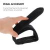 Toddmomy 1 Pair Bicycle Muzzle Bike Attachment for Kids Bikes Bike Pedal Footrest Strips Adjustable Pedal Straps Pedal Toe Clips Strap Bike Footrest Straps Cycling Part Nylon Black view 3