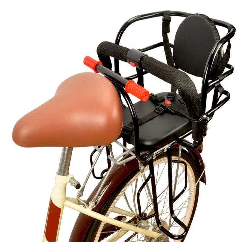 UOIWYAW Kids Rear Bike Seat, Rear Mount Child Bike Seat for 18 Months to 7 Years Old, Safety Bicycle Carrier for Adult Mountain Bike & Electric Bikes (Black)