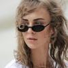 Retro Sunglasses Oval Sunglasses Women Retro Vintage Ladies Cat Eye Glasses UV view 2