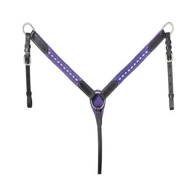 King Series Pony Suede Breastcollar Black