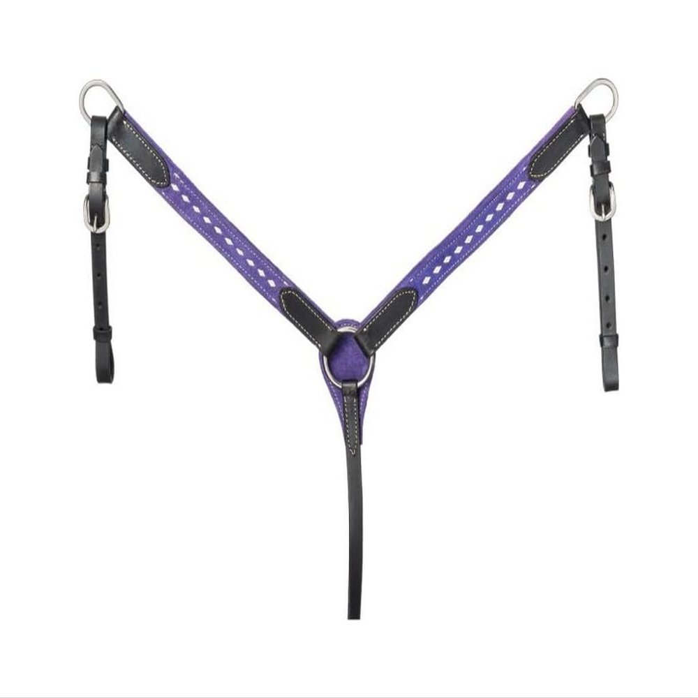 King Series Pony Suede Breastcollar Black