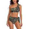 Adugen Origei Bikini Camouflage Bathing Suit Women's Swimwear Bikini Swimming Costume Tummy Control Swimsuits S view 1
