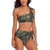 Adugen Origei Bikini Camouflage Bathing Suit Women's Swimwear Bikini Swimming Costume Tummy Control Swimsuits S view 2