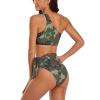 Adugen Origei Bikini Camouflage Bathing Suit Women's Swimwear Bikini Swimming Costume Tummy Control Swimsuits S view 4