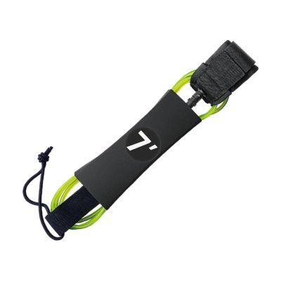 B Baosity Surfboard Leash, Elastic Surf Leashes Straight Stand up Paddle Board Leash, TPU SUP Foot Leg Rope Ankle Foot Leg Strap for Water Sports, Surfboards, Green, 7ft