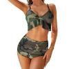 Adugen Origei Camouflage Women's Bikini Swimming Costume Triangle Bathing Swimsuit Beach Party S view 1