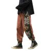 Aoleaky Spring Autumn Embroidery Patchwork Harem Trousers, Casual Pants, Harajuku Joggers Beige XS view 2