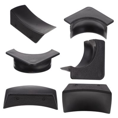 2sets Pool Table Pocket Liners and Corner Mats Lightweight Easy to Install Billiard Table Edges Protector for Boys and Girls Black