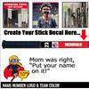 Stinky Lockers Personalized Hockey Stick Stickers-6 Pack | Ice Hockey Stick Decals | Laminated Label | Big League Stick Decals That Last and Won't Come Off view 2