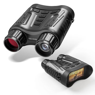 RexingUSA B1 Pro - 4K IR Night Vision Digital Binocular, 4K(2160P) Resolution, IR Night Vision, Videos, Photos, 4X Digital Zoom, Weather Resistant