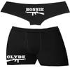 Southern Sisters Mens Clyde Boxers Matching Couples Underwear Black Small view 1