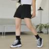 CRTGW Shorts for Women Solid -Cut Waist Wide Leg Shorts (Size : Small) view 3